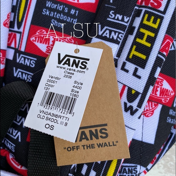VANS Old Skool ||| Backpack Print Black Red - Picture 7 of 8
